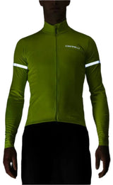 CASTELLI FONDO JERSEY ELECTRIC LIME/SILVER REFLEX FRONT