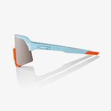 100 Percent Eyewear S3 - Soft Tact Two Tone - HiPER Silver Mirror