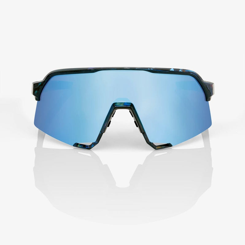 100 Percent Eyewear S3 - Black Holographic - HiPER Blue