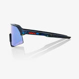 100 Percent Eyewear S3 - Black Holographic - HiPER Blue