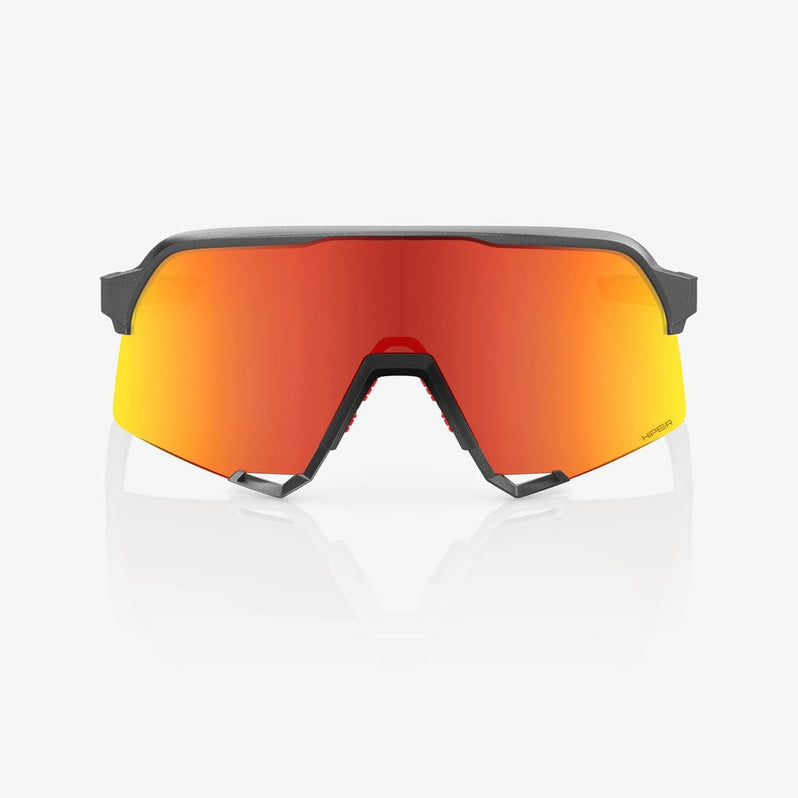 100 Percent Eyewear S3 - Matte Gunmetal - HiPER Red Mirror