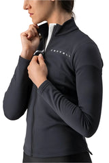 CASTELLI SINERGIA JERSEY LIGHT BLACK/WHITE ZIPPER