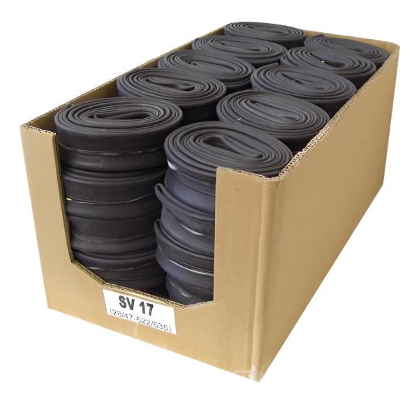 Schwalbe Tube SV15L Presta; 700x18-28C 105g 60mm valve, 50 tubes per box