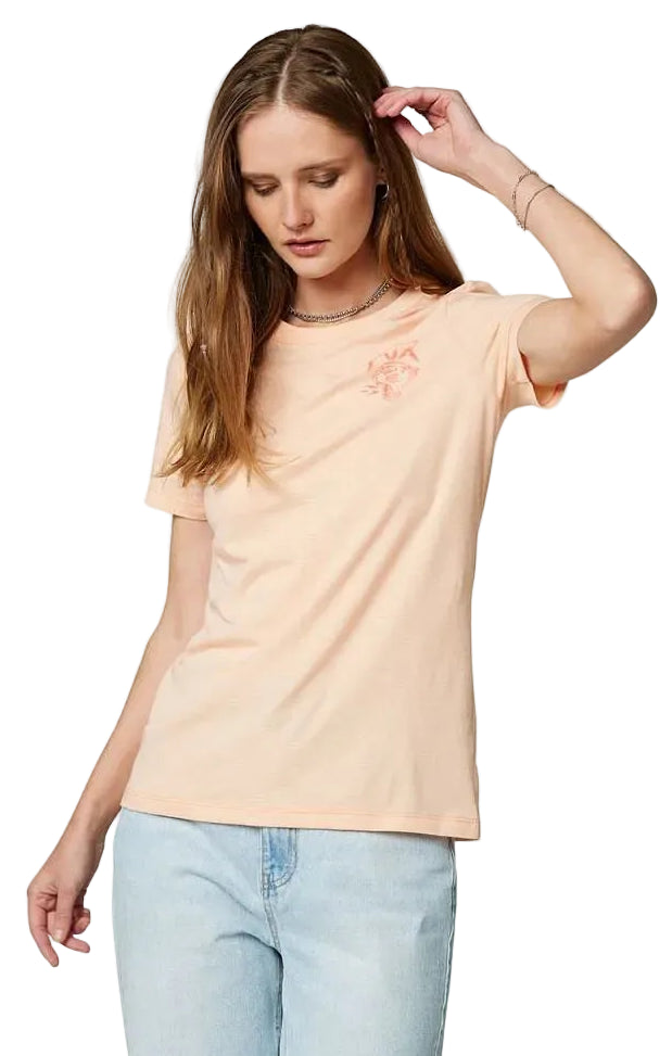Fox TORERRO Short Sleeve TEE Light Pink FRONT FACING MODEL