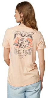 Fox TORERRO Short Sleeve TEE Light Pink BACK FACING MODEL