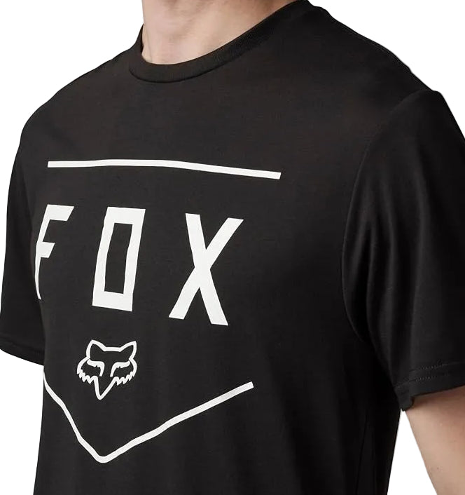 Fox SHIELD Short Sleeve TECH TEE Black DETAILS