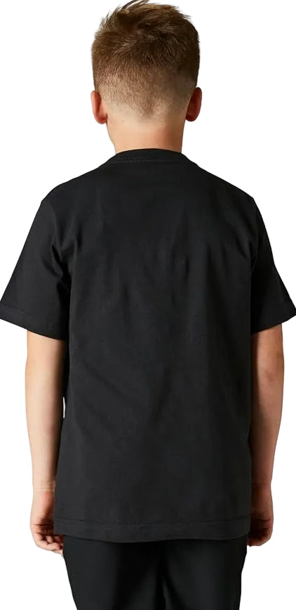 Fox YOUTH HONDA Short Sleeve TEE Black BACK FACING MODEL