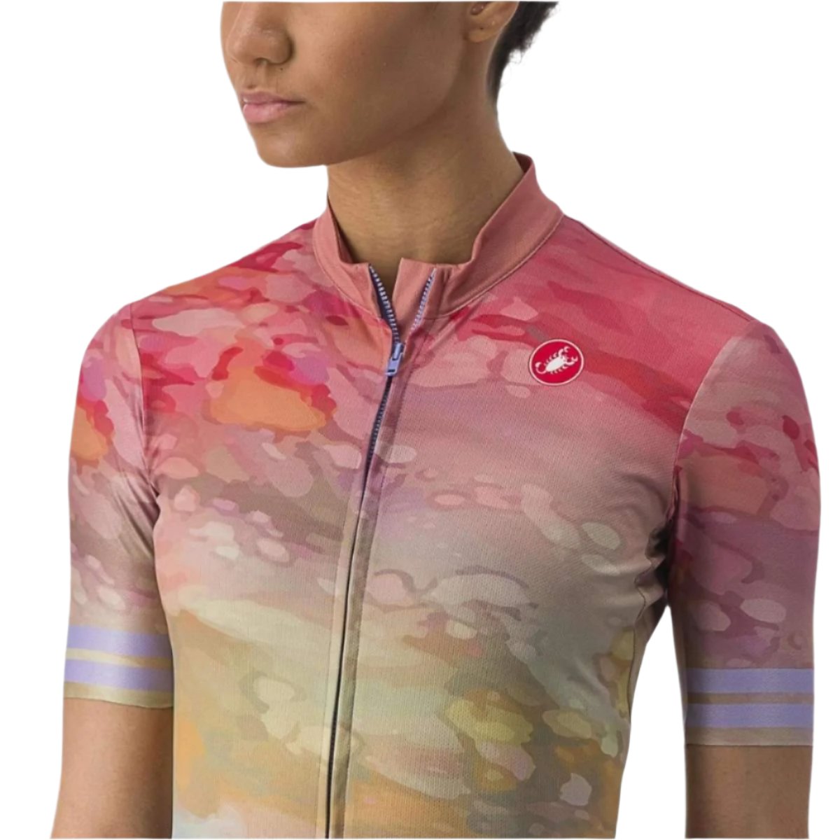 CASTELLI MARMO JERSEY MULTICOLOR VIOLET MIST FRONT
