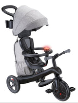 Globber EXPLORER Trike 4in1 DELUXE PLAY -Black/Grey