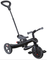 Globber EXPLORER Trike 4in1 DELUXE PLAY -Black/Grey