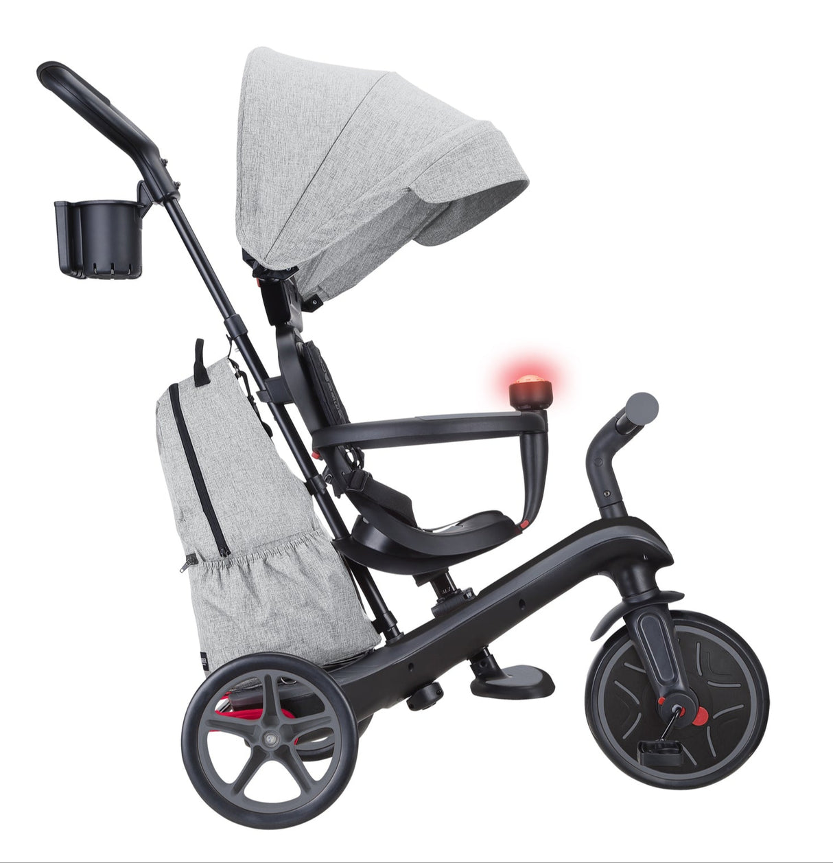 Globber EXPLORER Trike 4in1 DELUXE PLAY -Black/Grey