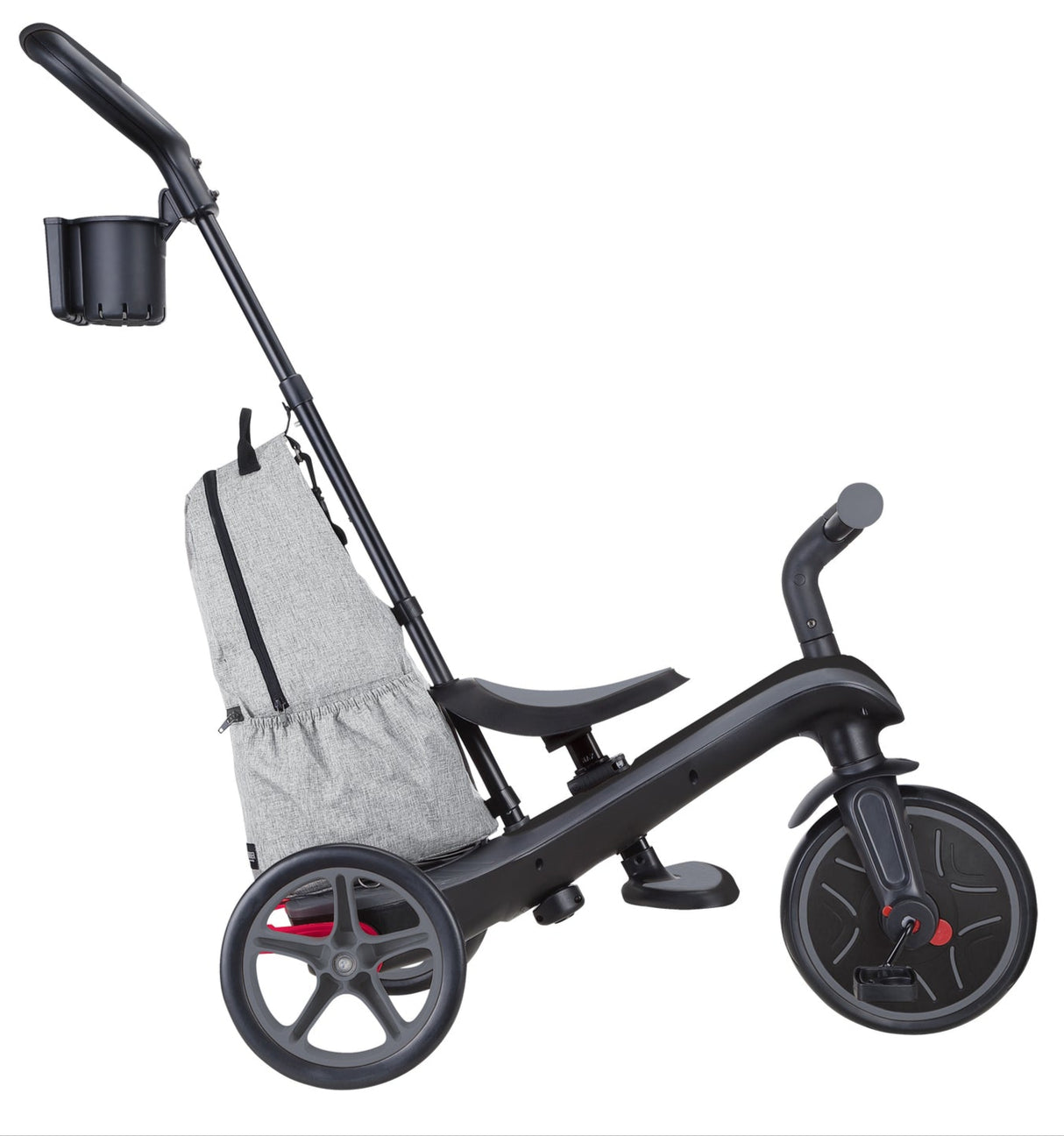 Globber EXPLORER Trike 4in1 DELUXE PLAY -Black/Grey
