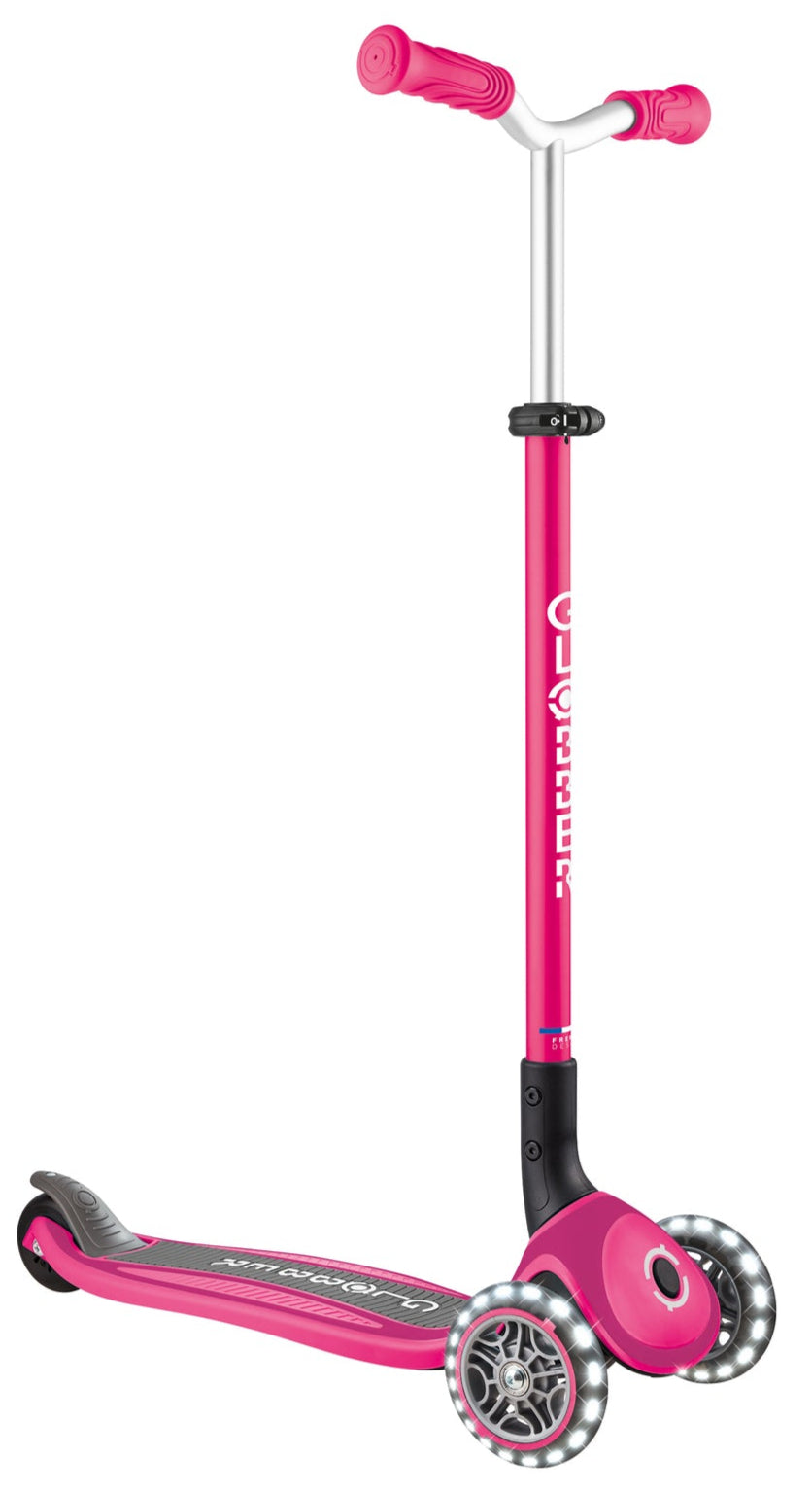 Globber Master with Lights Scooter - Pink