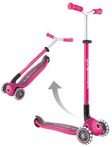 Globber Master with Lights Scooter - Pink