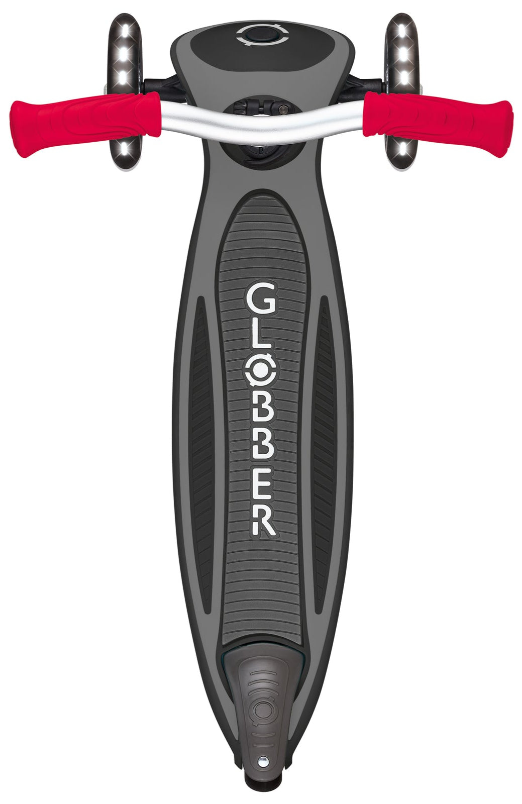 Globber Master with Lights Scooter - Black/Red