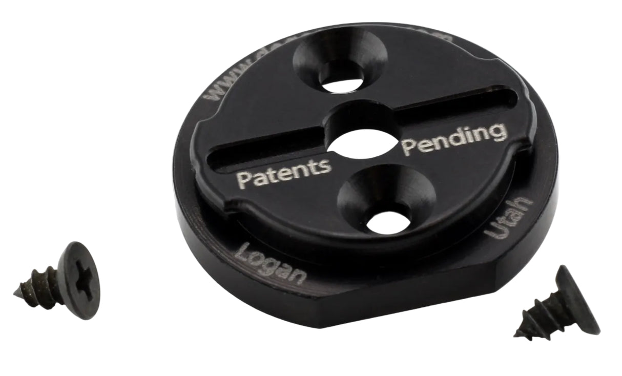 Dog Ears Dog Ears Replacement Plate Kit Black (for Wahoo/Garmin QR Mount)