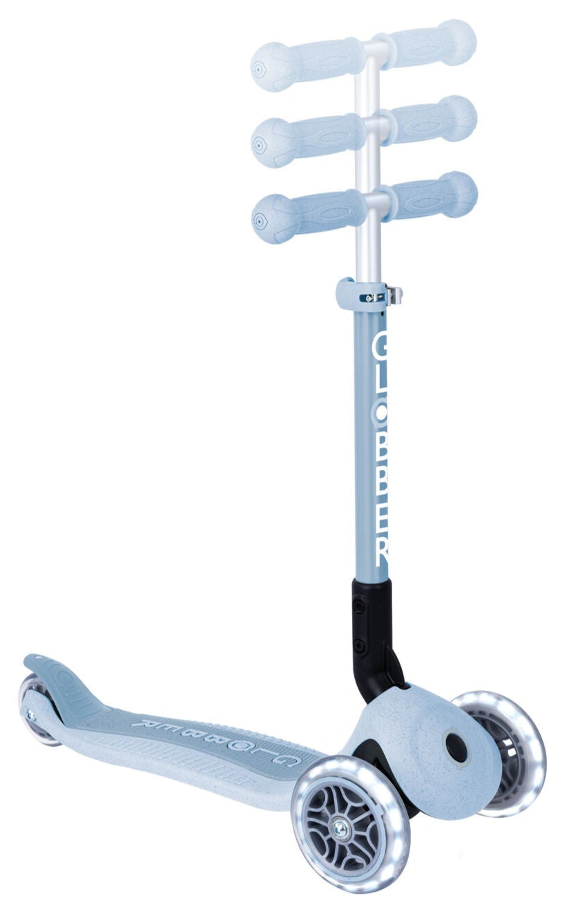 Globber ECOLOGIC JUNIOR Foldable Scooter With Lights