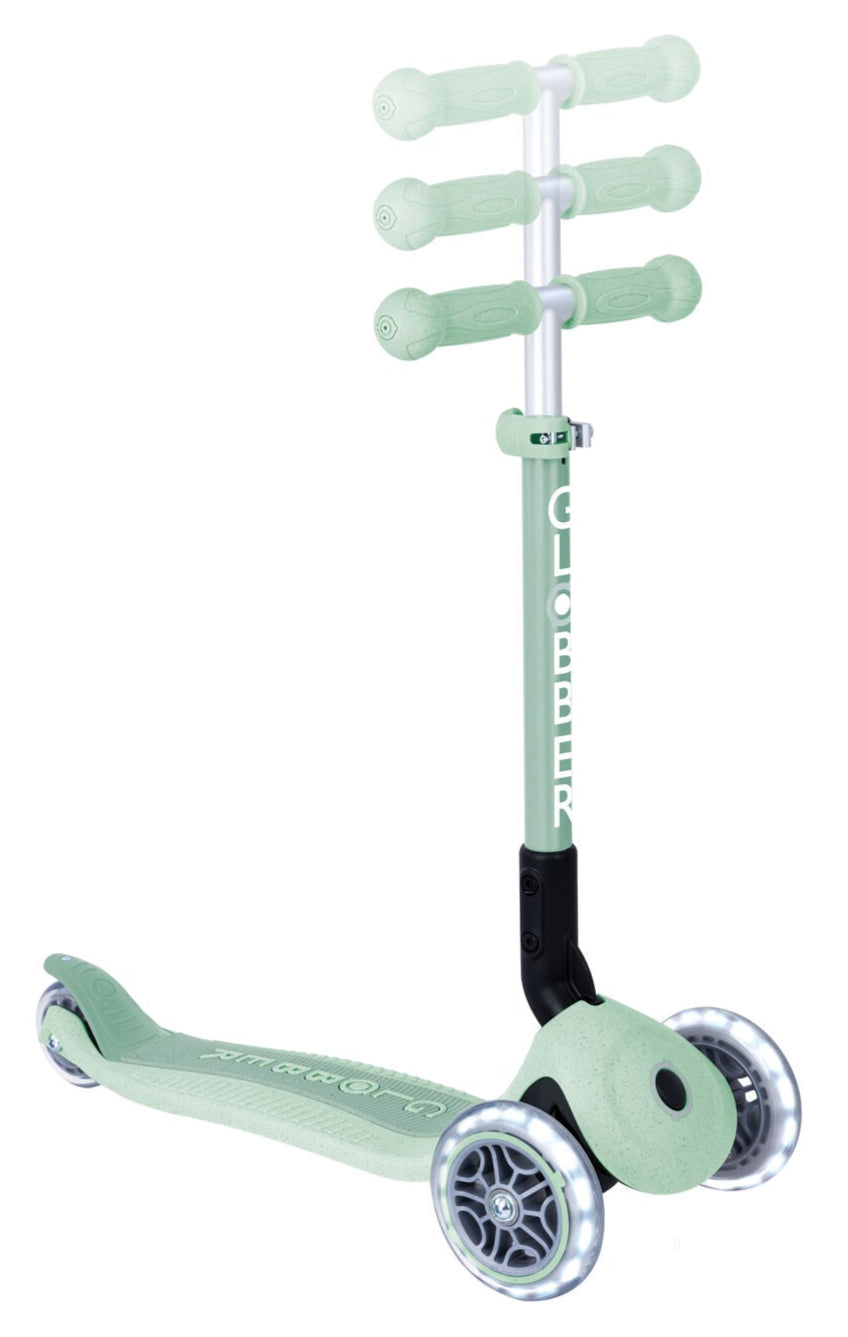 Globber ECOLOGIC JUNIOR Foldable Scooter With Lights