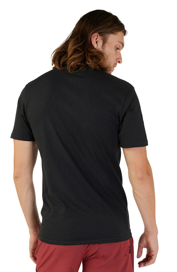 Fox OPTICAL Short Sleeve PREM TEE Black BACK FACING MODEL 