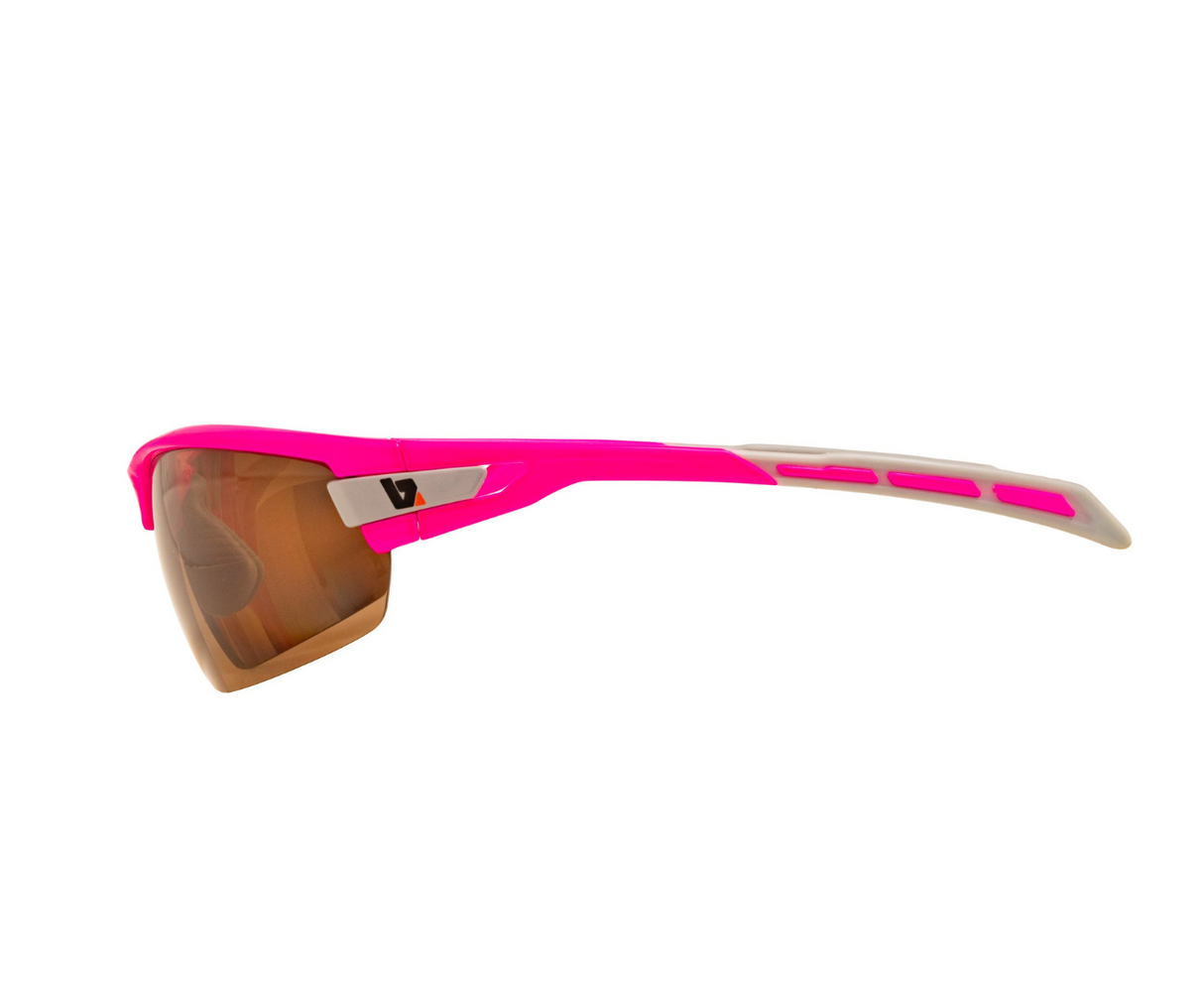 BZ Optics PHO Polarised HD Bifocal Amber Glasses Pink