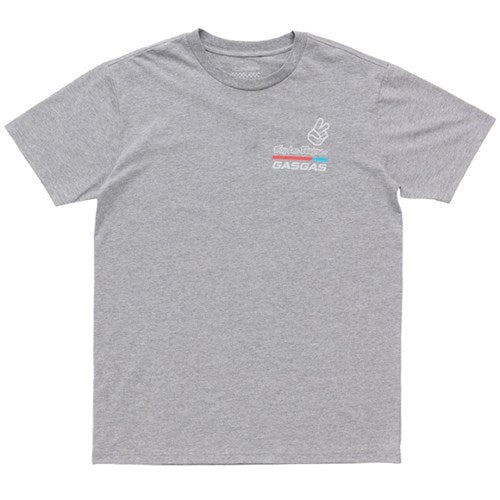 TROY LEE DESIGNS 24 GASGAS SS TEE - HEATHER GREY FRONT