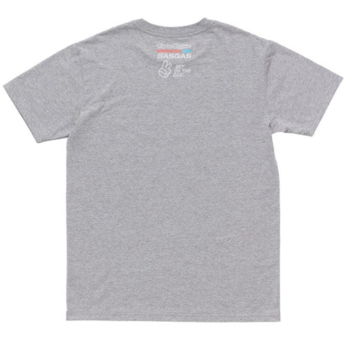 TROY LEE DESIGNS 24 GASGAS SS TEE - HEATHER GREY BACK