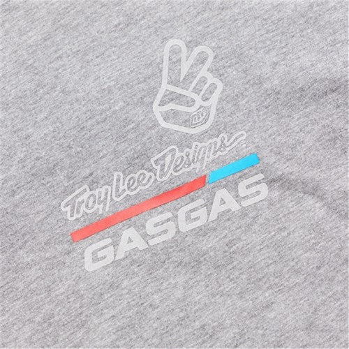 TROY LEE DESIGNS 24 GASGAS SS TEE - HEATHER GREY PRINT