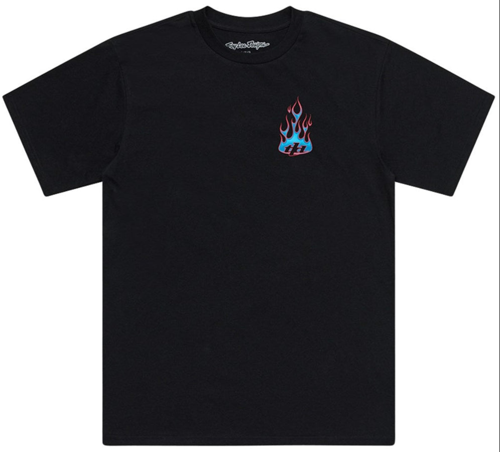Troy Lee Designs SHORT SLEEVE TEE TORCHED BLACK FRONT