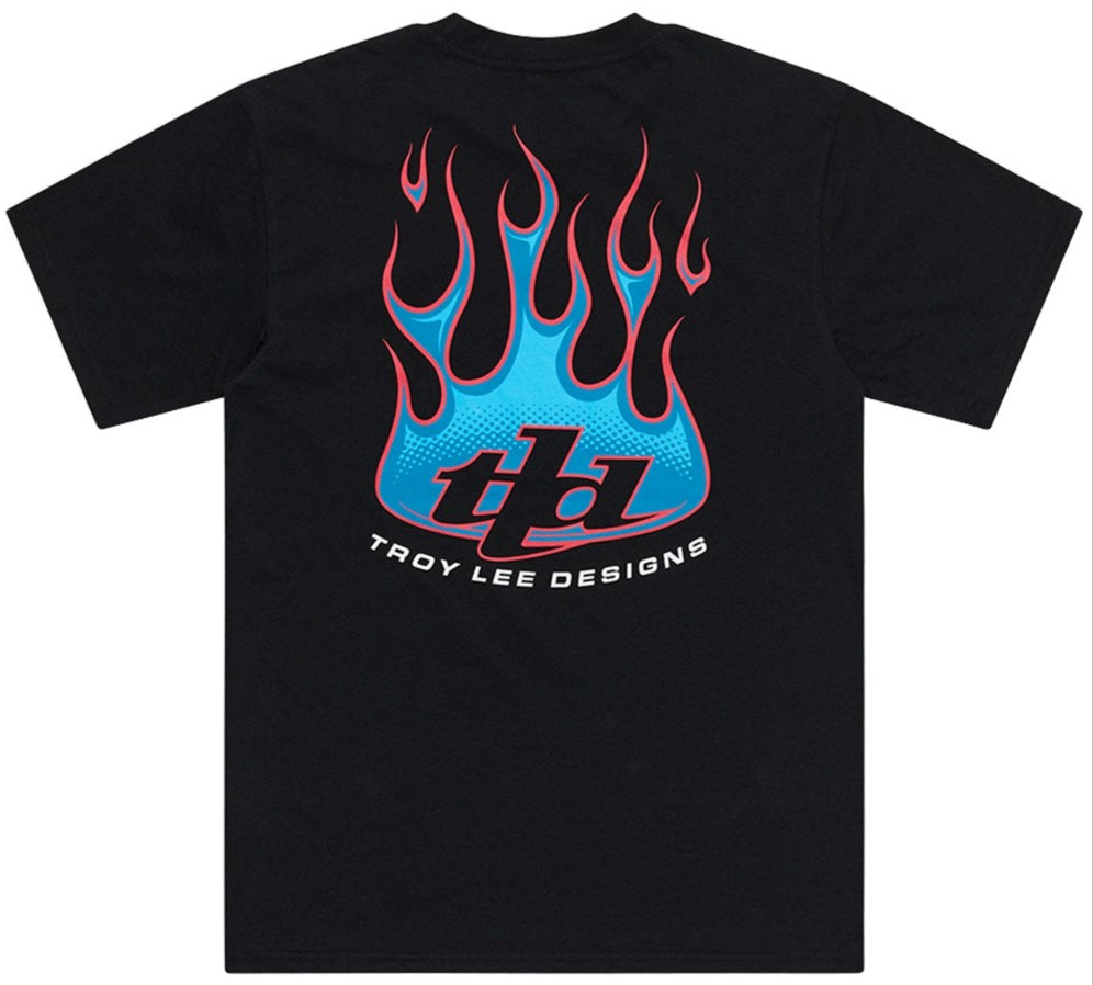 Troy Lee Designs SHORT SLEEVE TEE TORCHED BLACK BACK