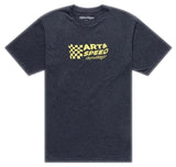 Troy Lee Designs Short Sleeve Tee Finish Line Black Heather FRONT