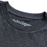 Troy Lee Designs Short Sleeve Tee Finish Line Black Heather DETAILS