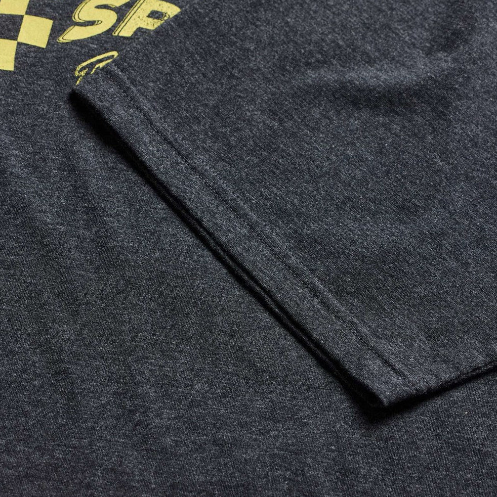 Troy Lee Designs Short Sleeve Tee Finish Line Black Heather DETAILS