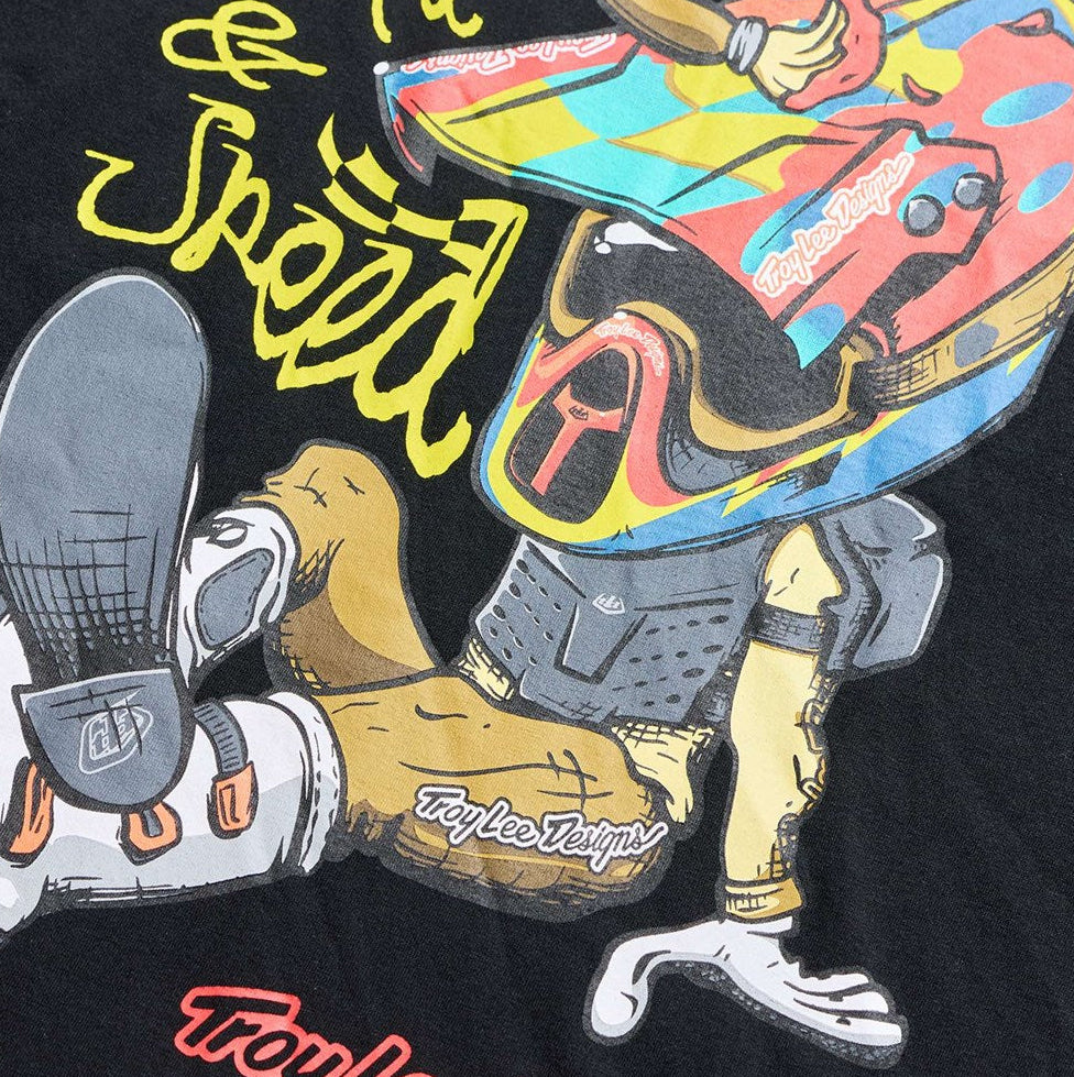Troy Lee Designs Short Sleeve Tee Heritage Black DETAILS
