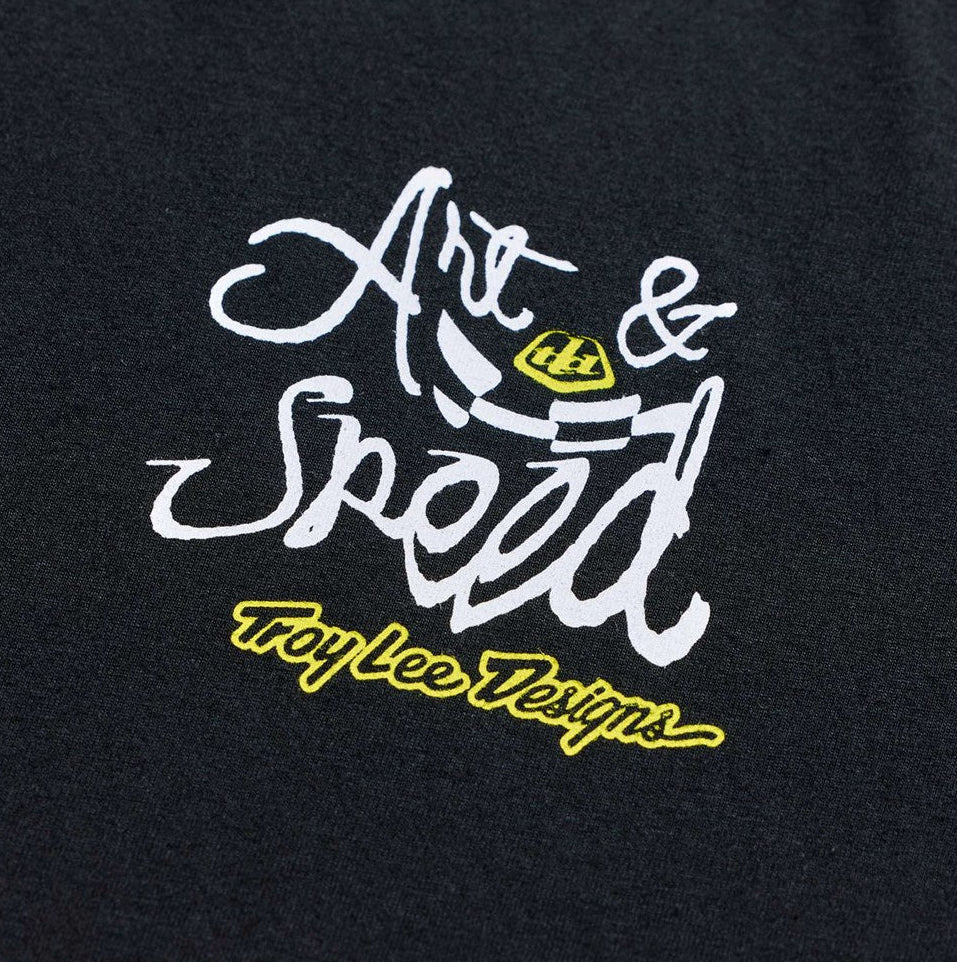 Troy Lee Designs Short Sleeve Tee Heritage Black DETAILS