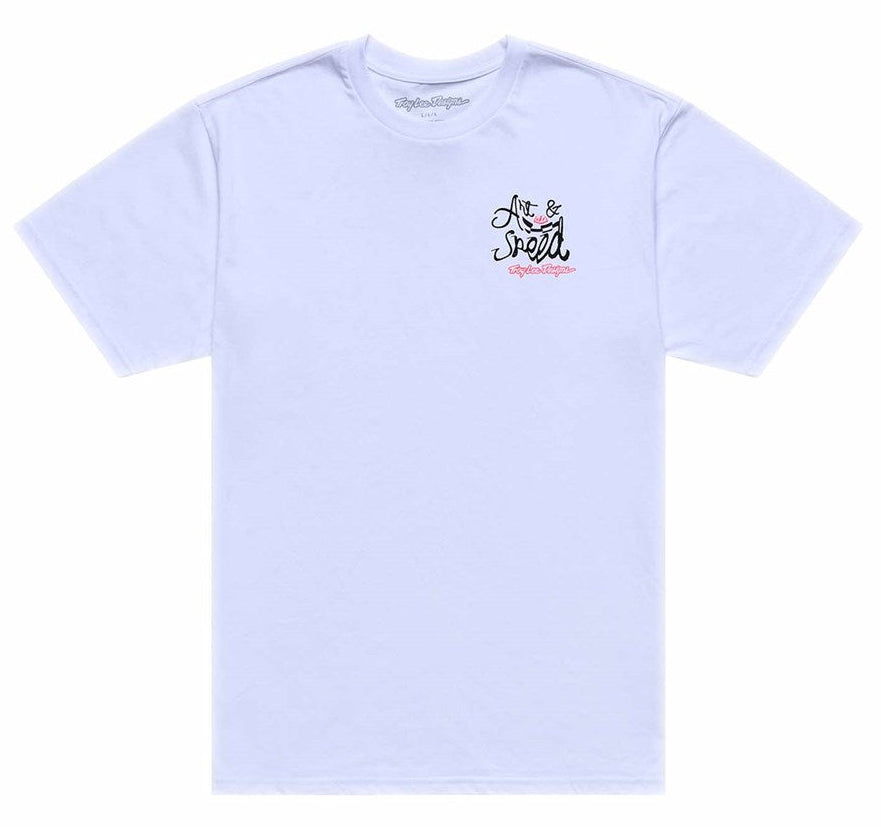 Troy Lee Designs Short Sleeve Tee Heritage White FRONT