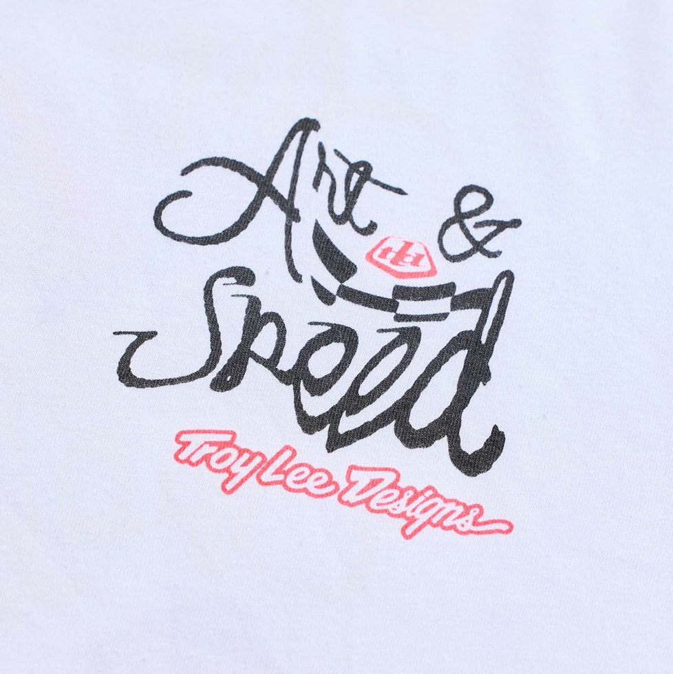 Troy Lee Designs Short Sleeve Tee Heritage White DETAILS