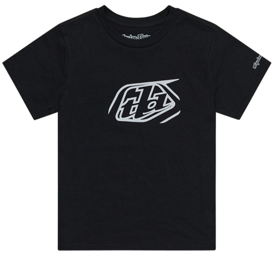 Troy Lee Designs SHORT SLEEVE TEE BADGE BLACK FRONT