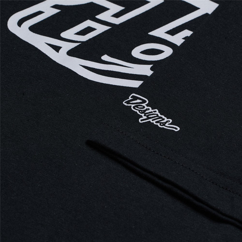 Troy Lee Designs SHORT SLEEVE TEE BADGE BLACK PRINT