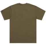 Troy Lee Designs SHORT SLEEVE TEE BADGE OLIVE HEATHER BACK