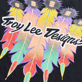 Troy Lee Designs Short Sleeve Tee Feather Black / Black DETAILS
