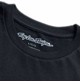 Troy Lee Designs Short Sleeve Tee Feather Black / Black DETAILS