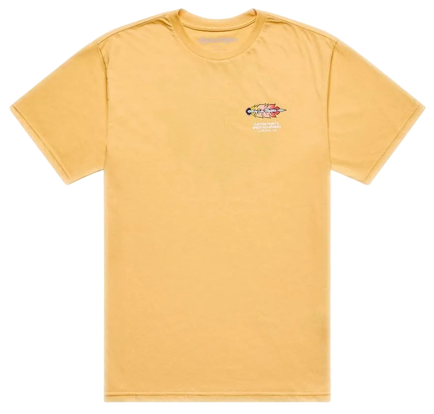 Troy Lee Designs Short Sleeve Tee Feather Bleached Melon FRONT