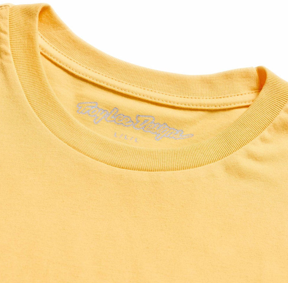 Troy Lee Designs Short Sleeve Tee Feather Bleached Melon DETAILS