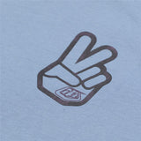 Troy Lee Designs SHORT SLEEVE TEE PEACE OUT SMOKE BLUE PRINT FOCUSED