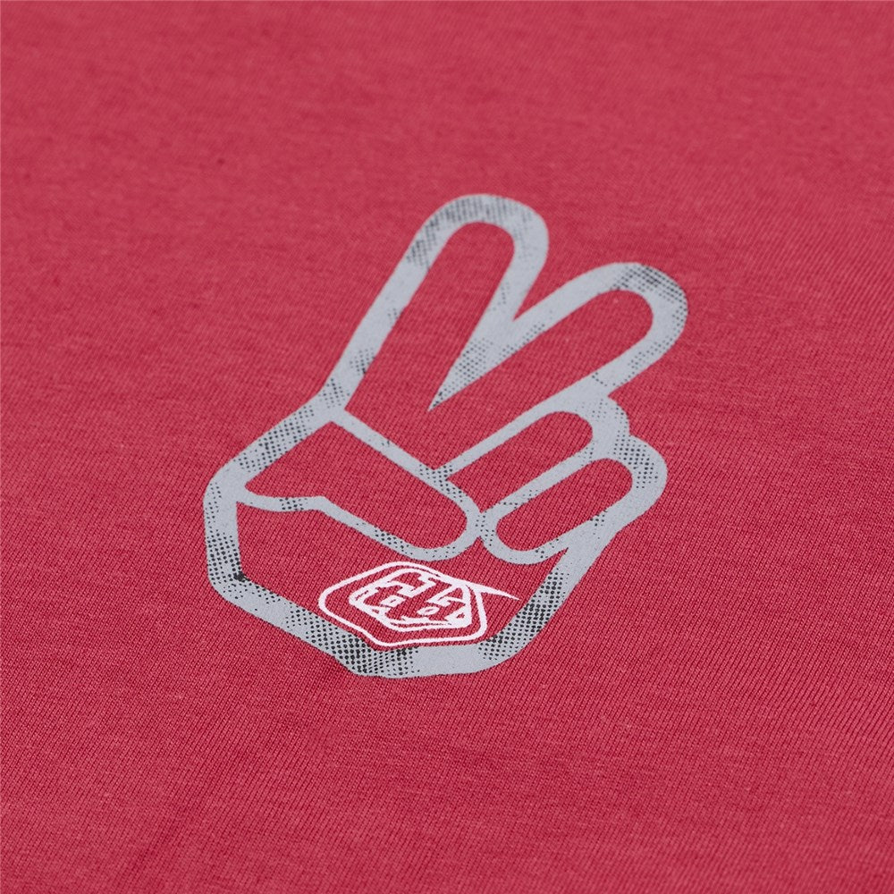 Troy Lee Designs SHORT SLEEVE TEE PEACE OUT FUCHSIA PRINT