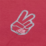 Troy Lee Designs SHORT SLEEVE TEE PEACE OUT FUCHSIA PRINT