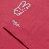 Troy Lee Designs SHORT SLEEVE TEE PEACE OUT FUCHSIA SLEEVE DETAIL