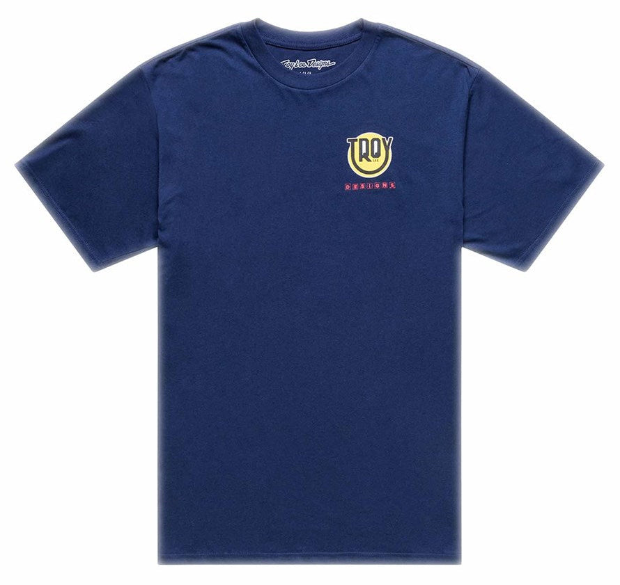 Troy Lee Designs Short Sleeve Tee Happy Dayz Navy FRONT