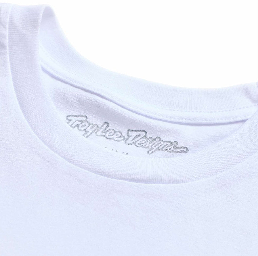 Troy Lee Designs Short Sleeve Tee Friday Night White DETAILS