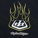 Troy Lee Designs Short Sleeve Tee Flame2 Black DETAILS